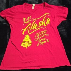 Pink Alaska Graphic T-Shirt